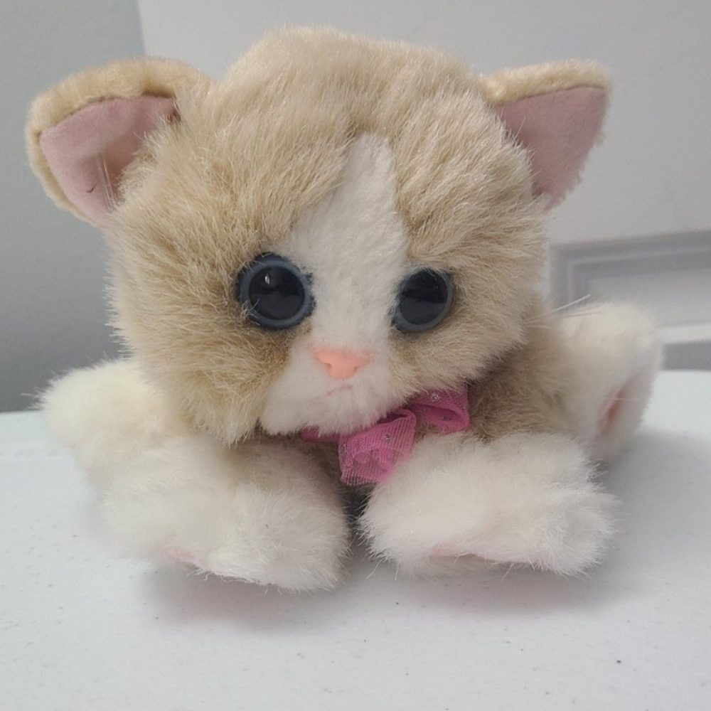 2000/2001 DSI Toys Tyco Kitty Kitty Kittens "Baby" Cat Plush Purring Stuffed Toy